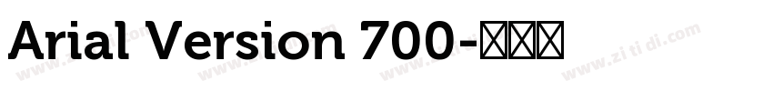 Arial Version 700字体转换